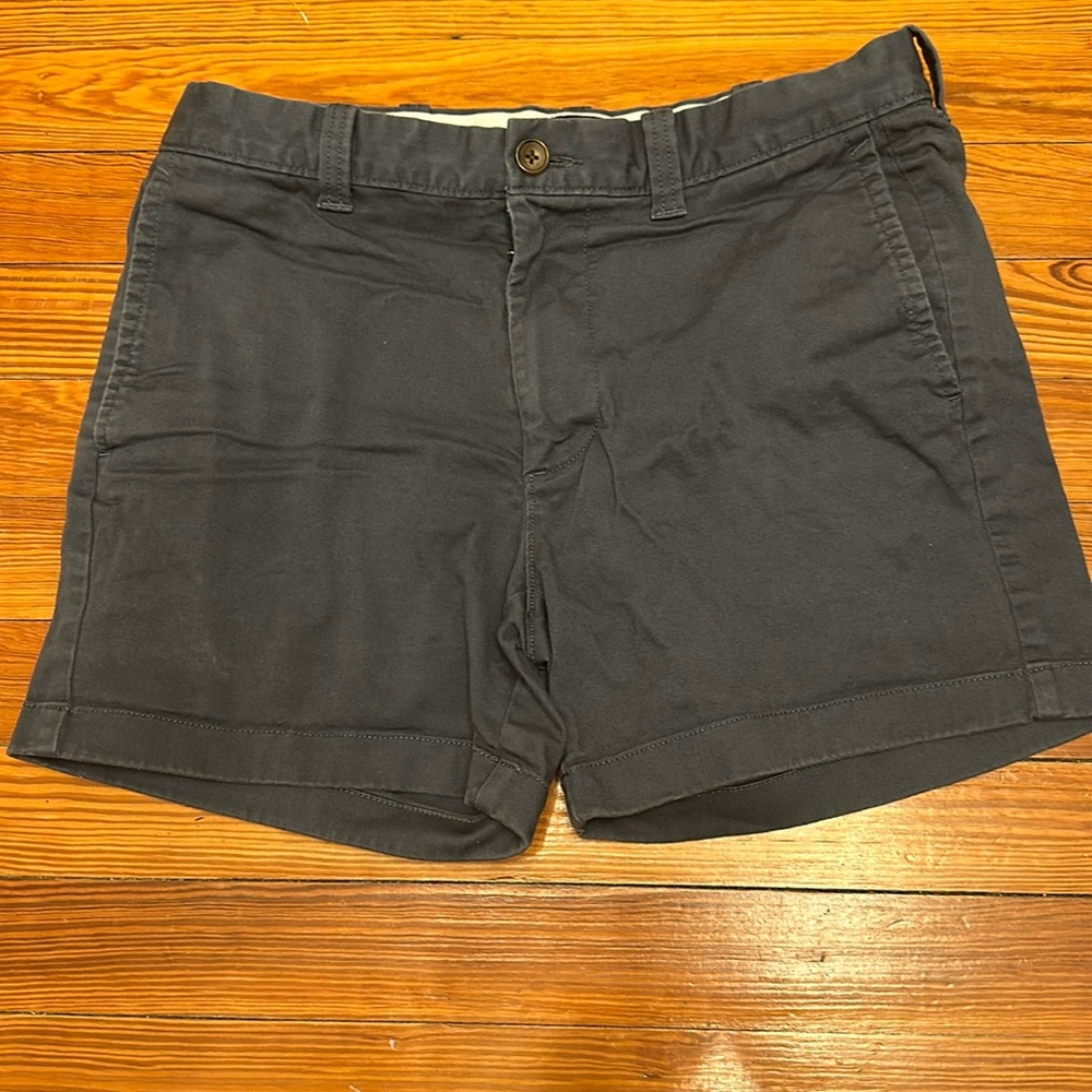 J. Crew 5” Inseam navy blue khaki shorts